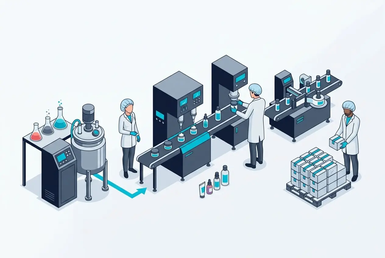 Dây chuyền sản xuất mỹ phẩm quy mô nhỏ dành cho startup