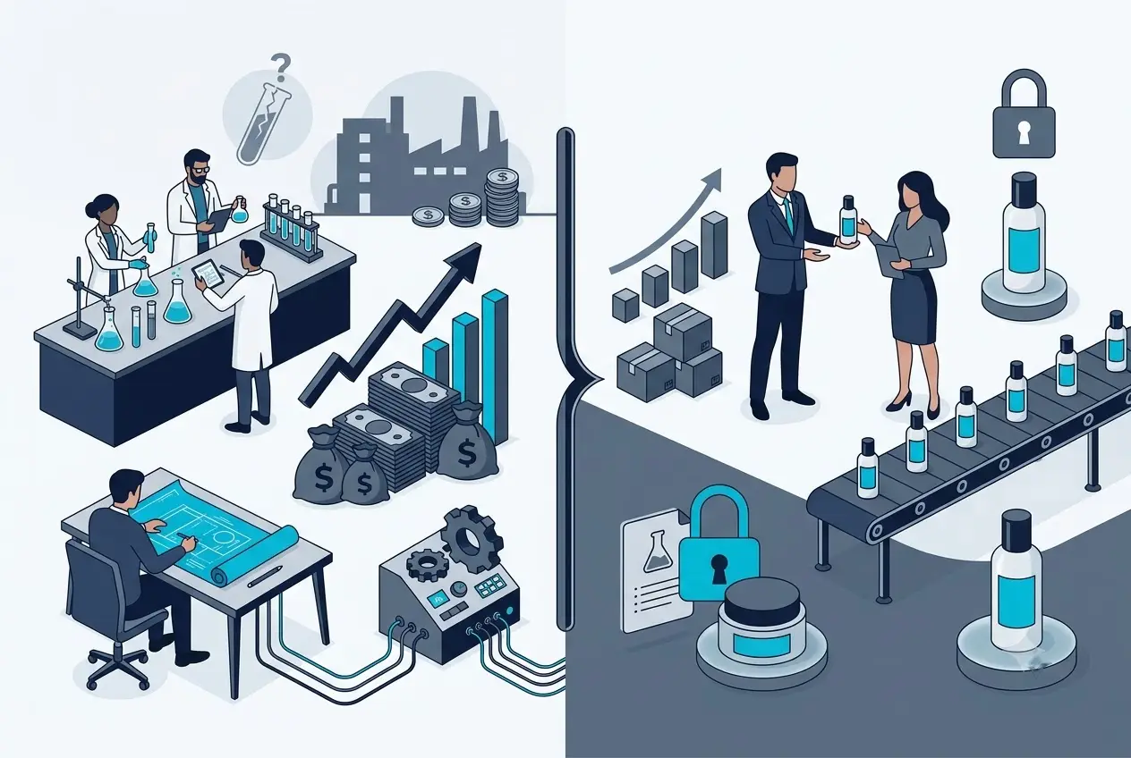 Bảng so sánh chi phí và rủi ro giữa OEM và ODM