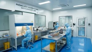Phòng kiểm nghiệm vi sinh của nhà máy gia công mỹ phẩm chuẩn CGMP Willway