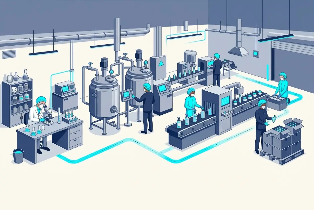 Quy trình dịch vụ gia công mỹ phẩm trọn gói tại nhà máy đạt chuẩn