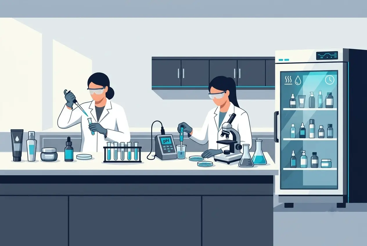 Quy trình kiểm tra độ ổn định của mỹ phẩm trong phòng thí nghiệm