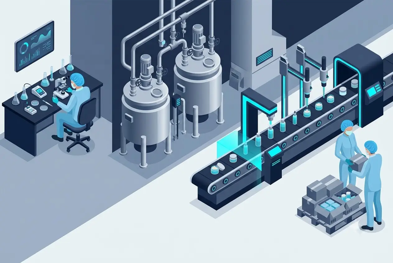 Quy trình sản xuất mỹ phẩm ODM tại nhà máy tiêu chuẩn